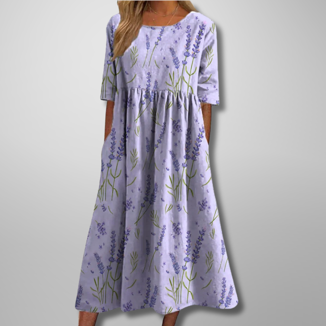 Gail | Relaxed Floral Midi Dress