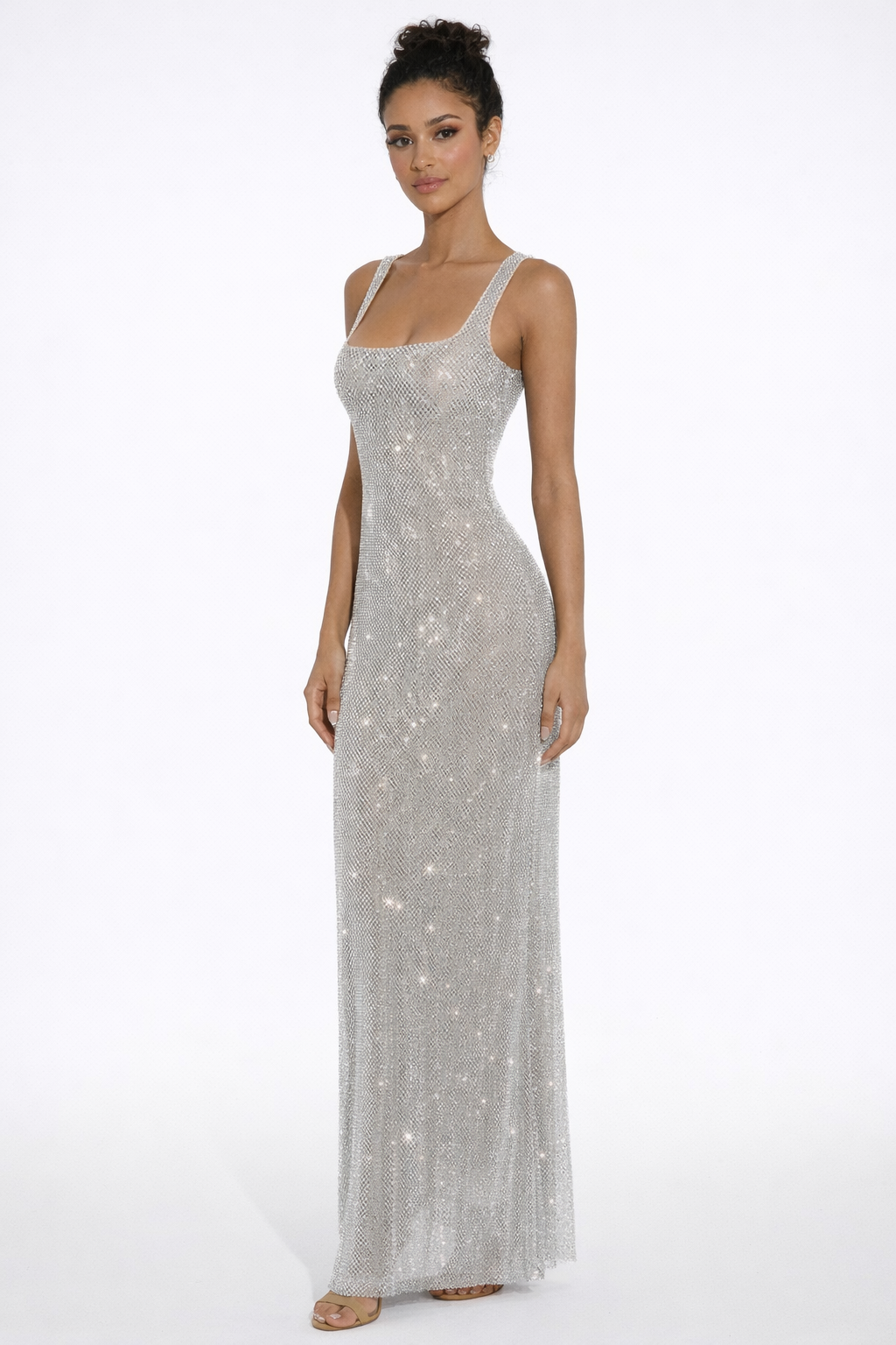 Elara | Maxi Dress buddel check nog