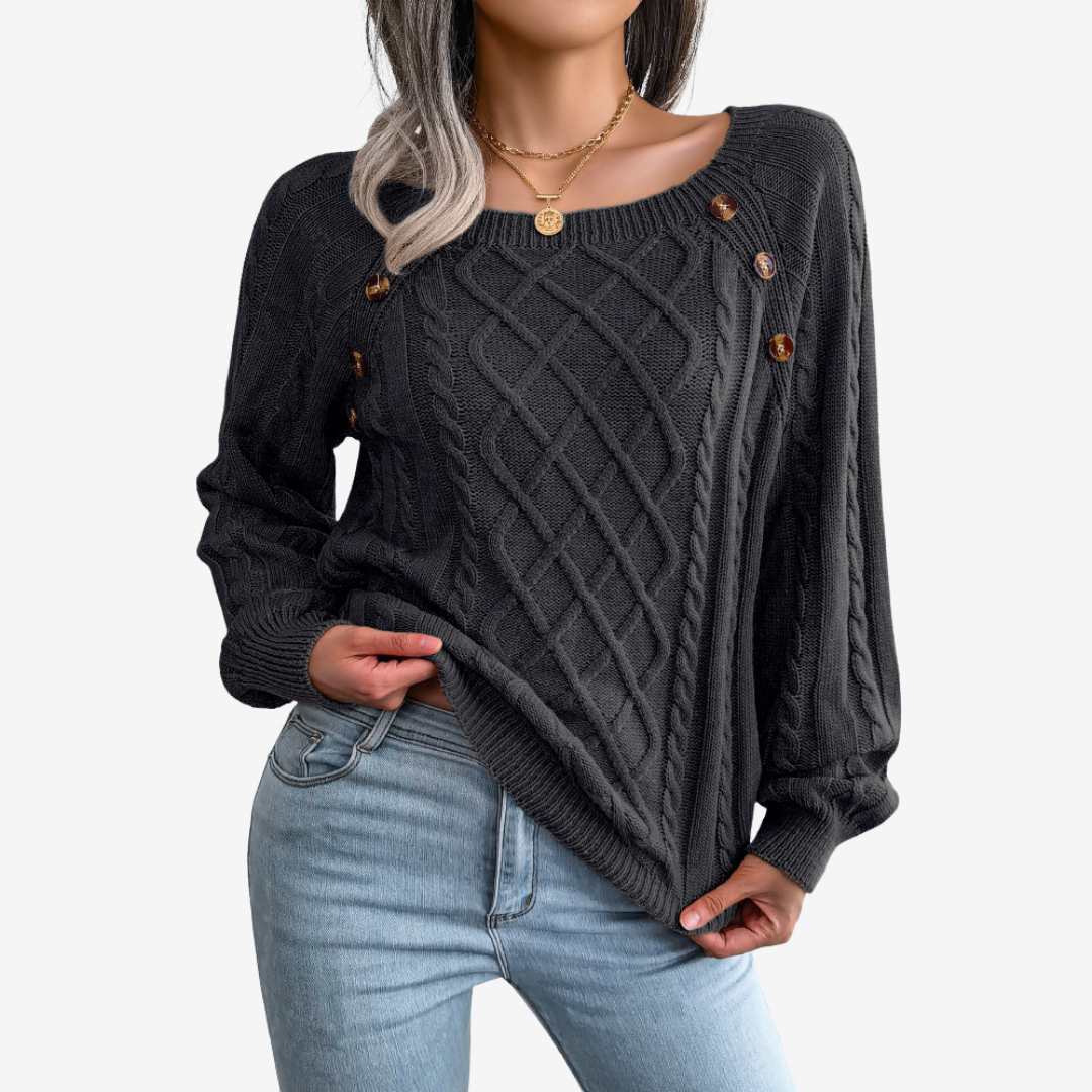 Meli™ Button Detail Sweater