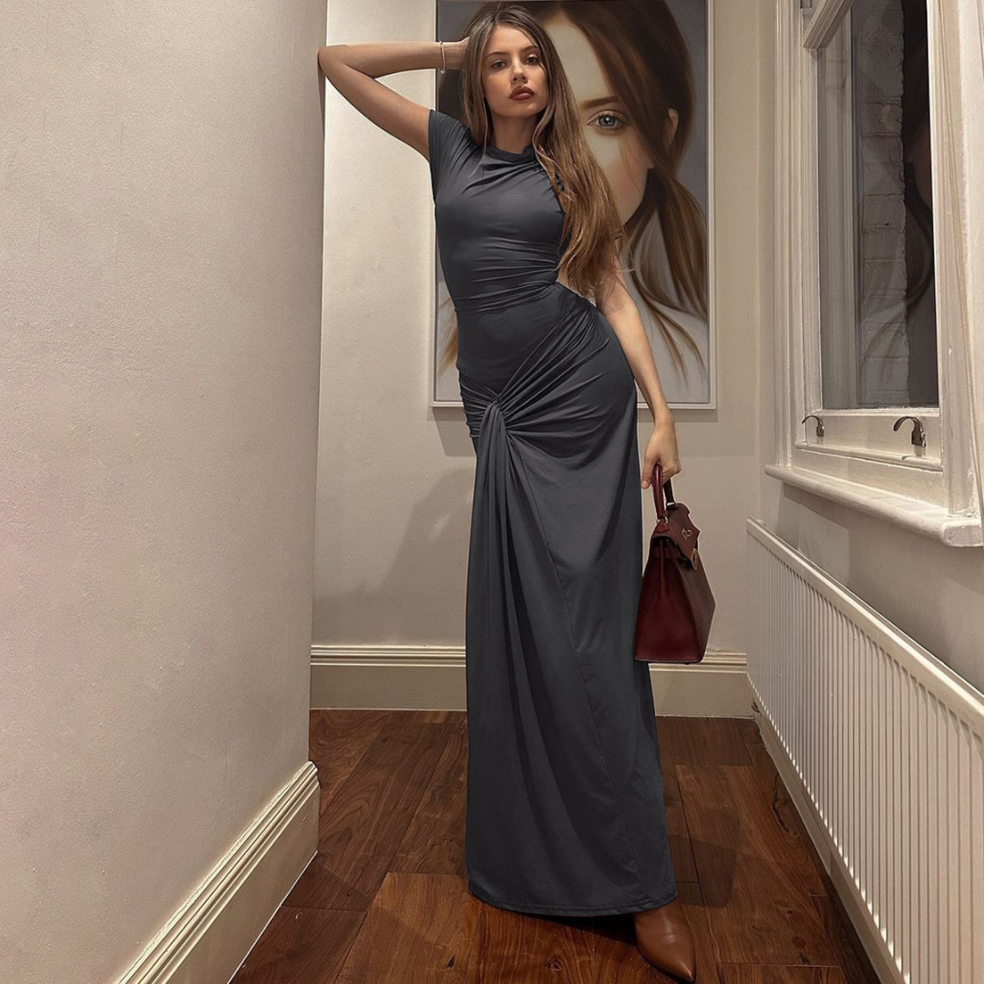 Ember | Elegant Wrap Ruched Bodycon Formal Dress