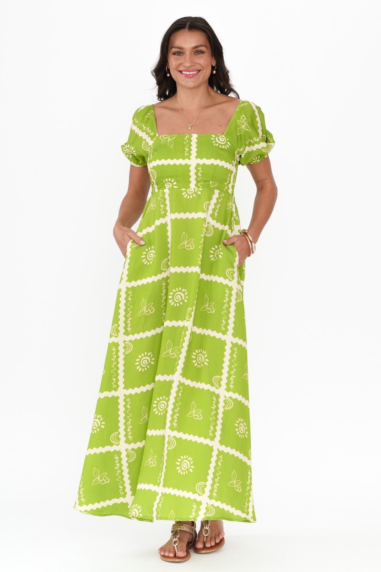 Charlotte | Women's Organic Bamboo A-Line Maxi Dress