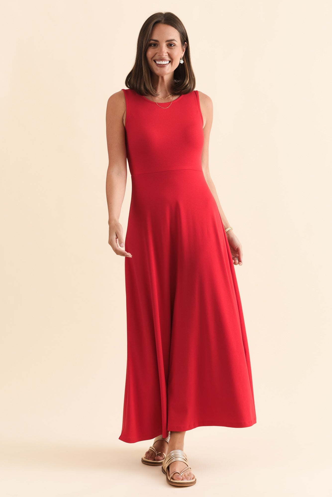 Charlotte | Women's Organic Bamboo A-Line Maxi Dress