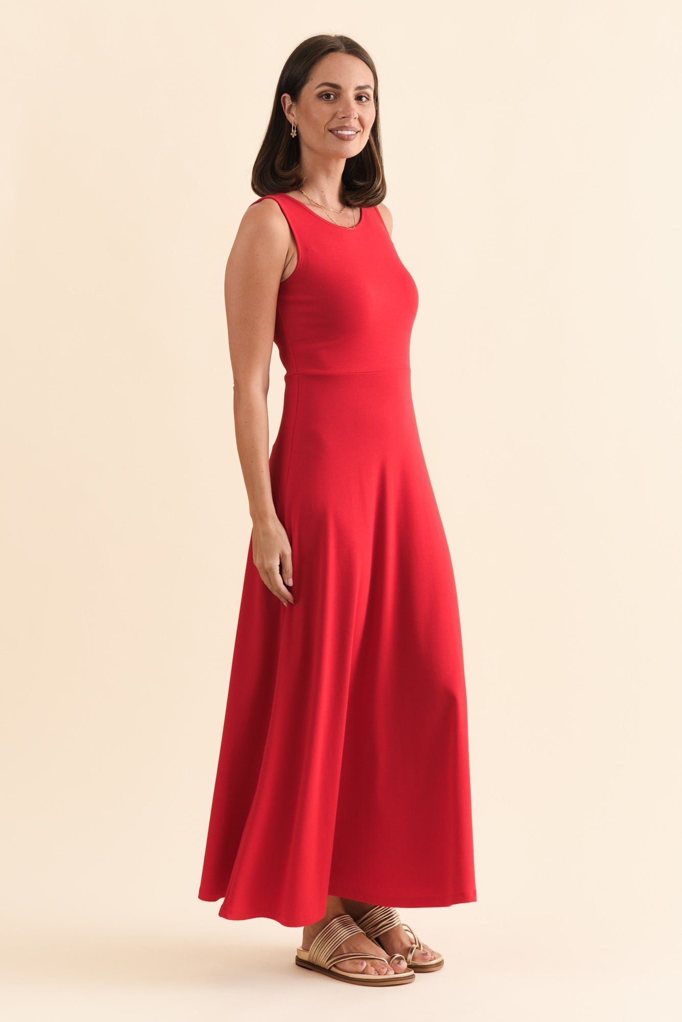 Charlotte | Women's Organic Bamboo A-Line Maxi Dress
