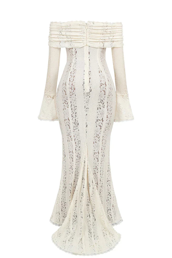 Lucy | Women's Lace Off-Shoulder Maxi Summer Dress