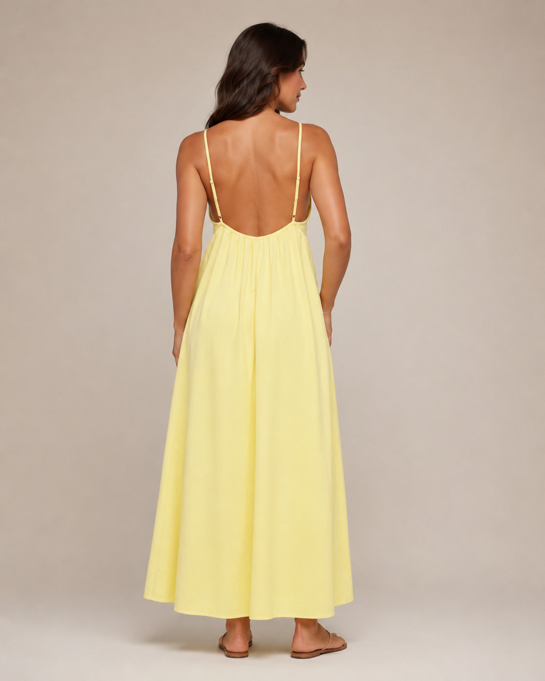 Amelia | Plunge Neck Maxi Dress