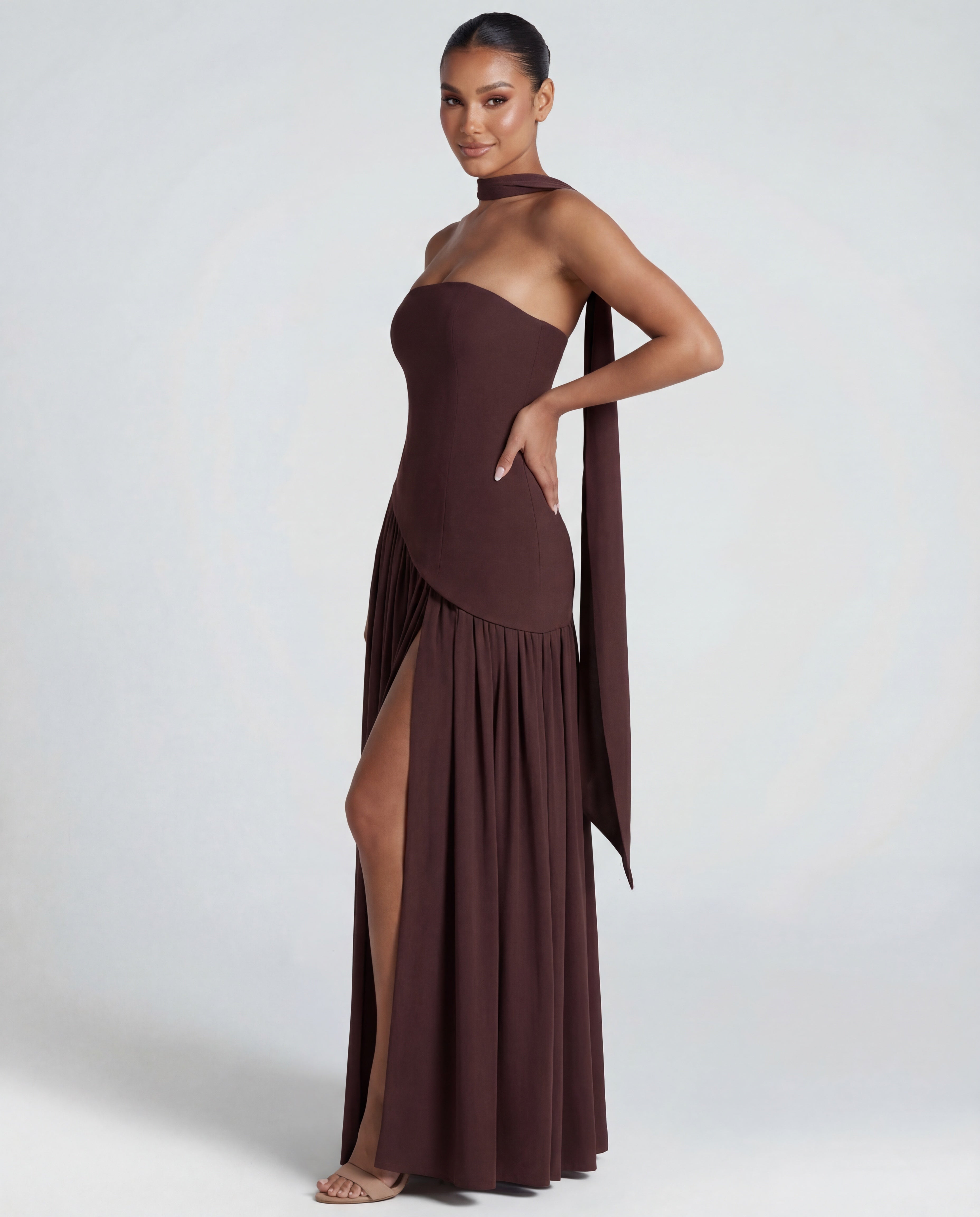 Aveline | Strapless Maxi Dress