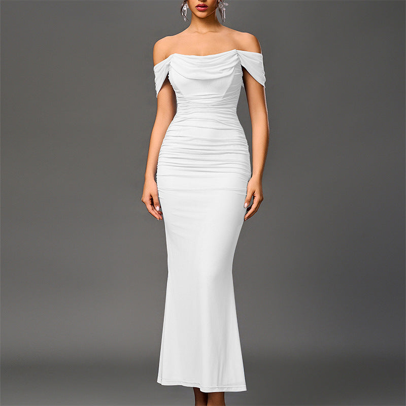 Marlowe | Elegant Off Shoulder Backless Mermaid Dress