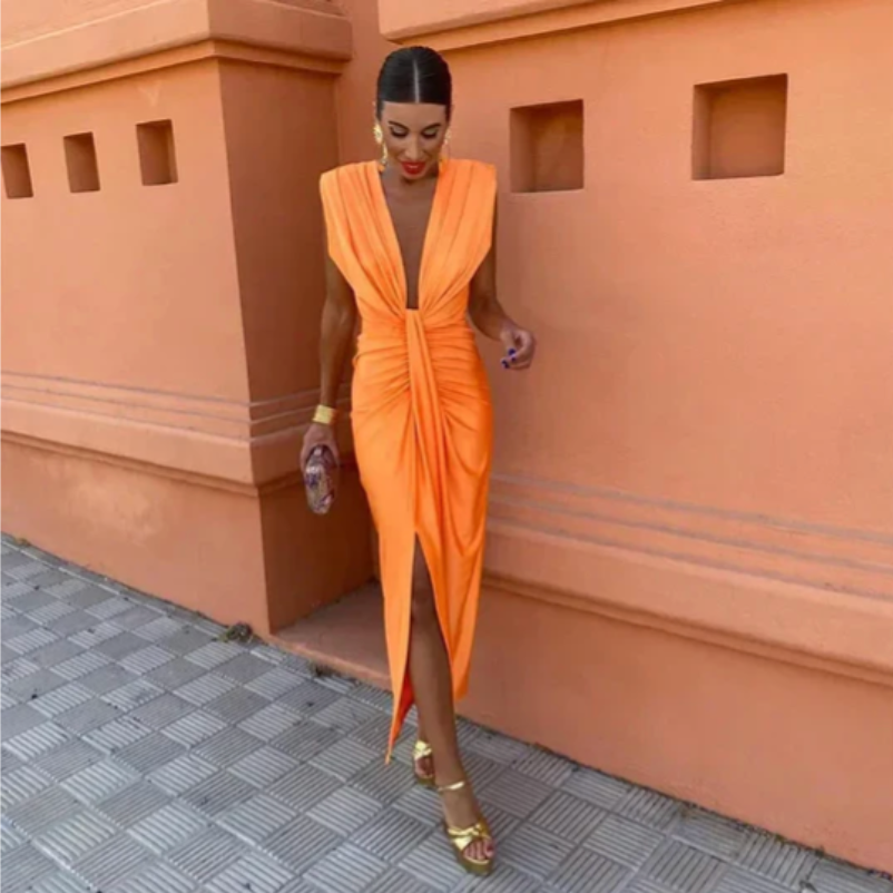 Liana | Elegant Pleated Dress