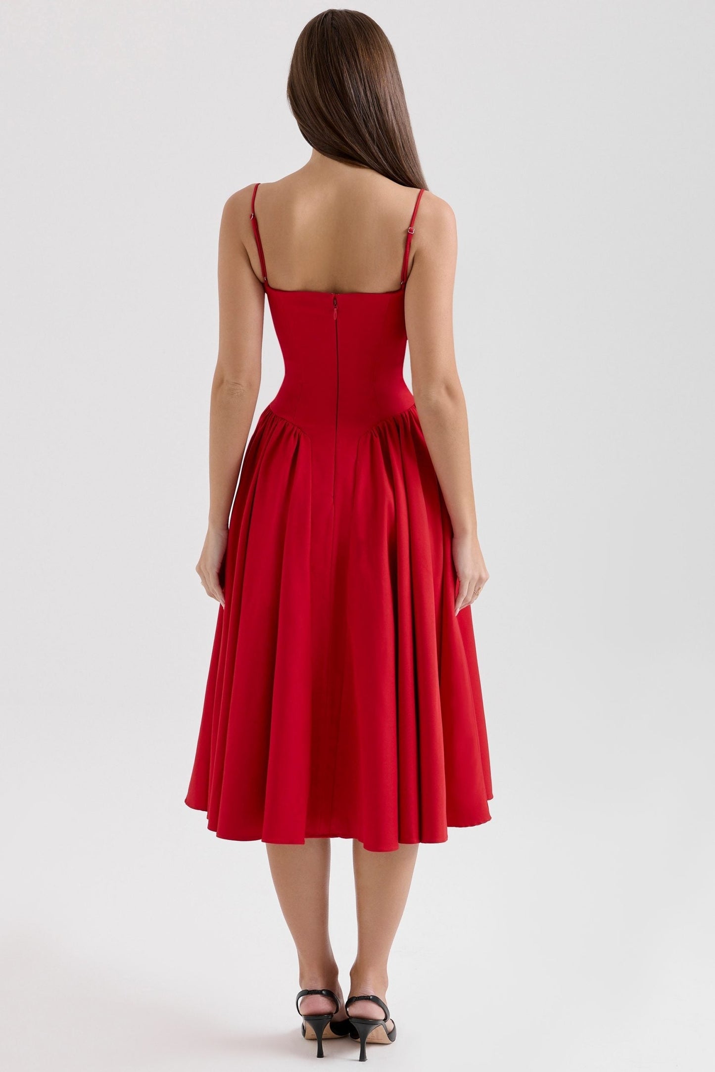 Katrina | Women's Corset-Inspired Midi Dress