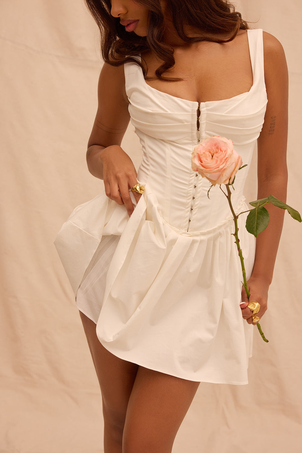 Cupido | Women's Romantic Tulle-Layered Mini Dress