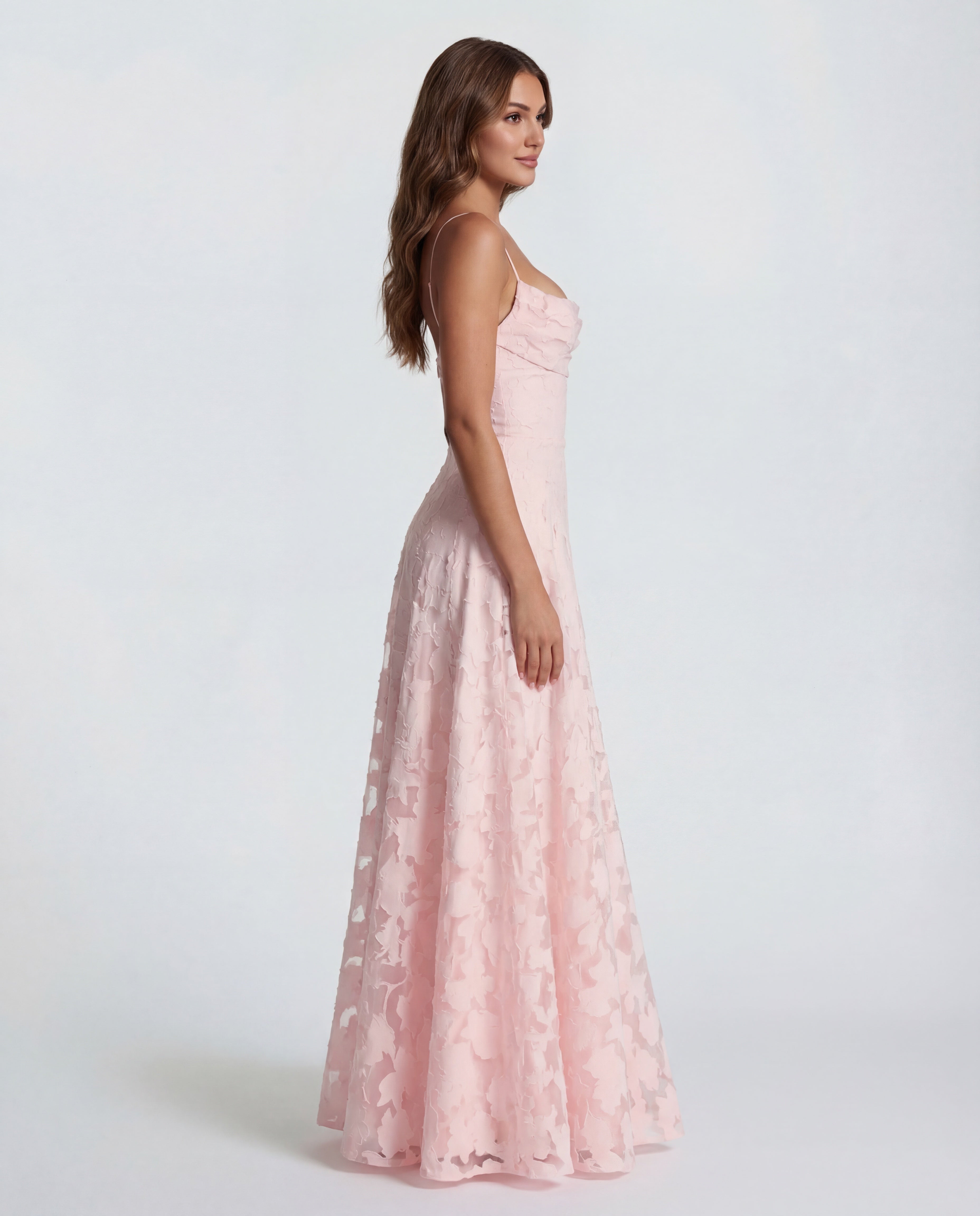Wynn | Women's Floral Burnout Jersey Cowl Maxi Dress