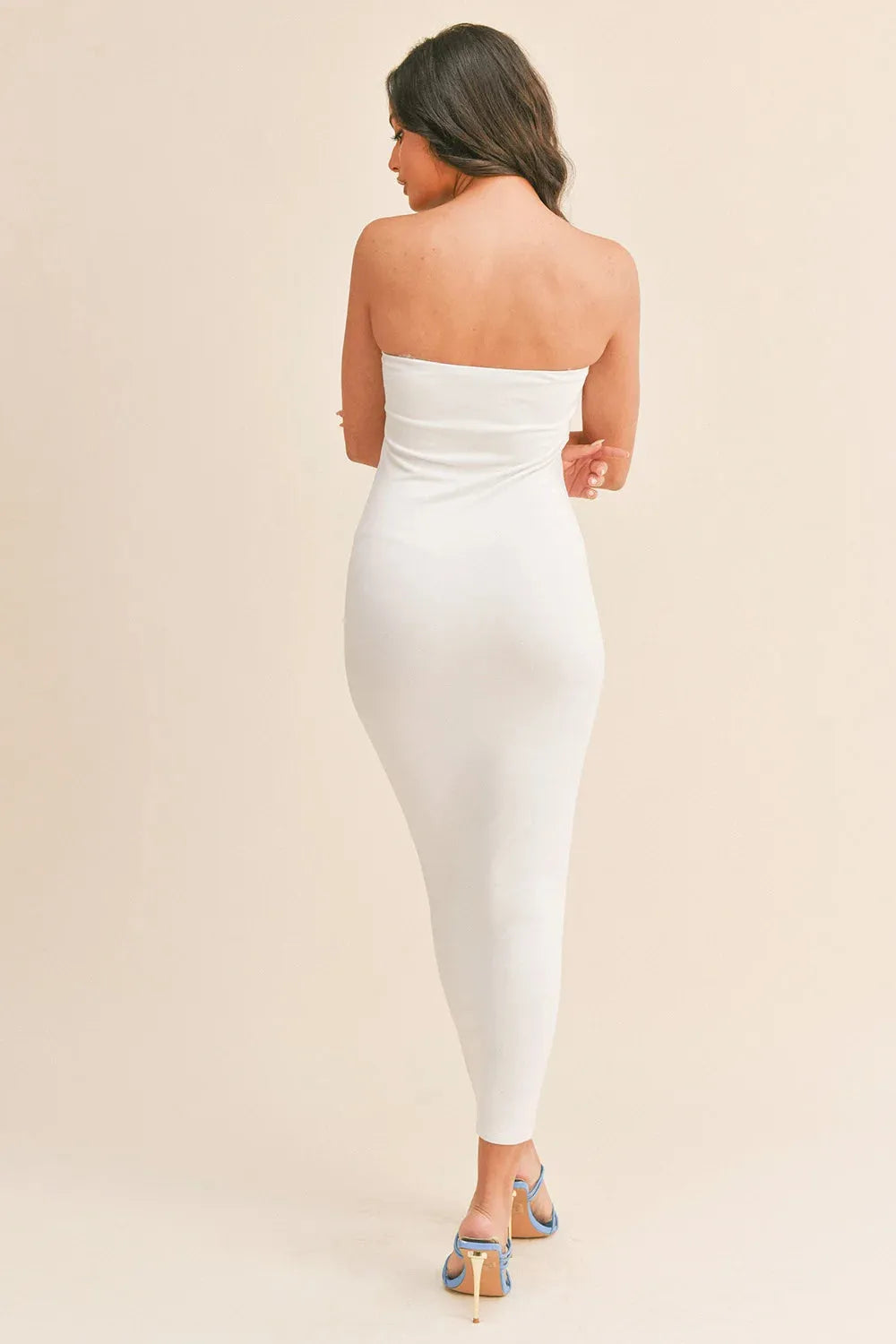 Laquisha | Strapless Lightweight Soft Tube Maxi Dress
