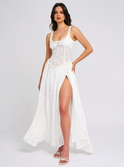 Louisa | Women's Floral Ruched Bust Maxi Dress