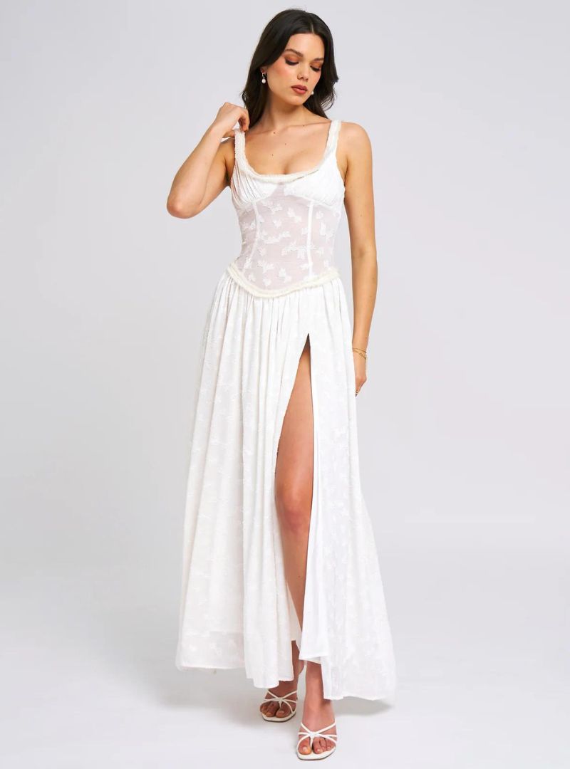 Louisa | Women's Floral Ruched Bust Maxi Dress