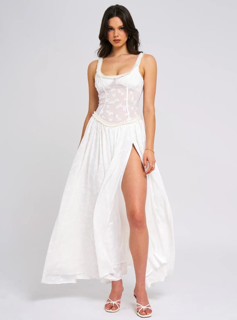Louisa | Women's Floral Ruched Bust Maxi Dress