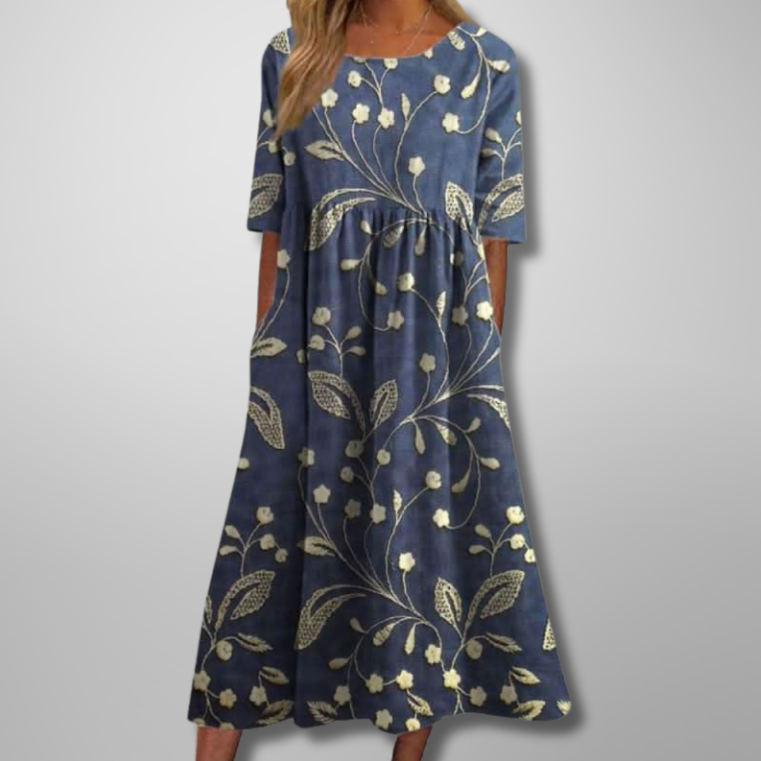 Gail | Relaxed Floral Midi Dress