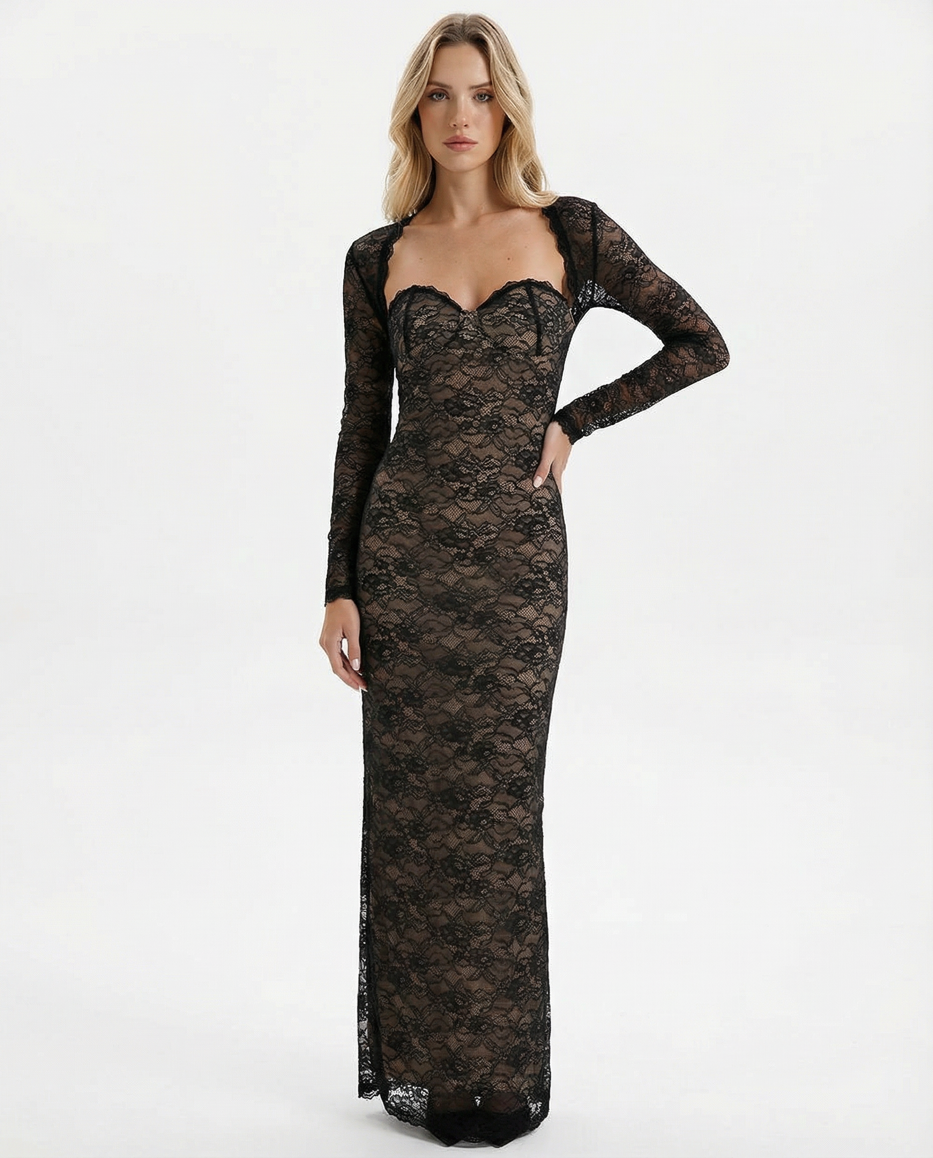 Catrine | Lace Maxi Dress