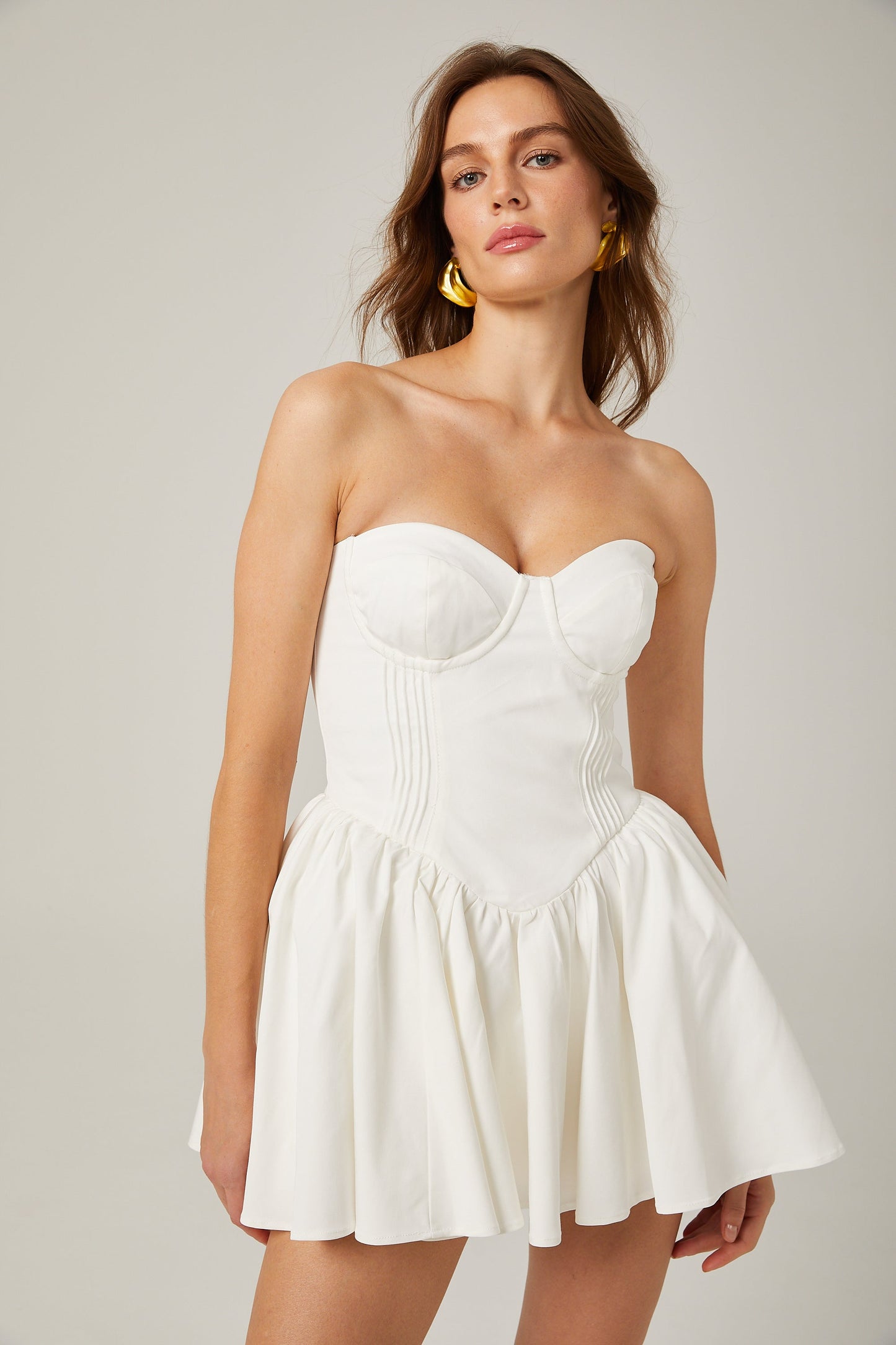 Mireille | Women's Off-The-Shoulder Bustier Mini Dress
