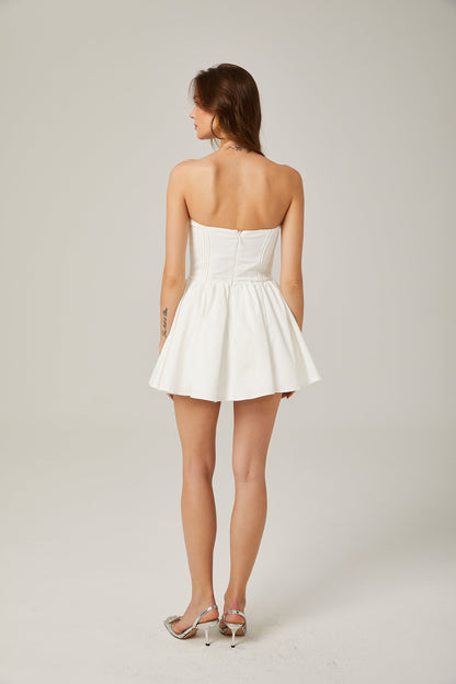 Mireille | Women's Off-The-Shoulder Bustier Mini Dress