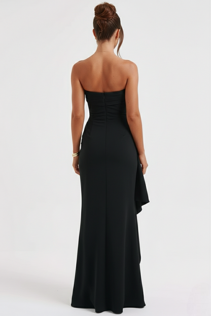 Meadow | Double Stretch Crepe Strapless Maxi Dress