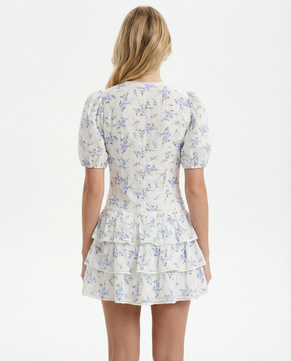 Kaya | Women's Tiered Ruffle Floral Mini Dress