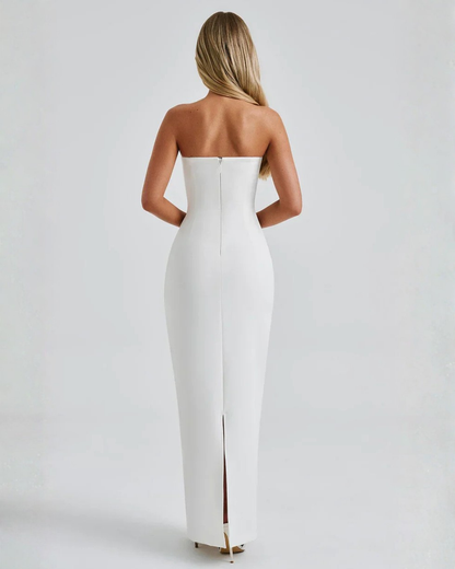 Ella | Women's Sculpting Crepe Strapless Maxi Dress
