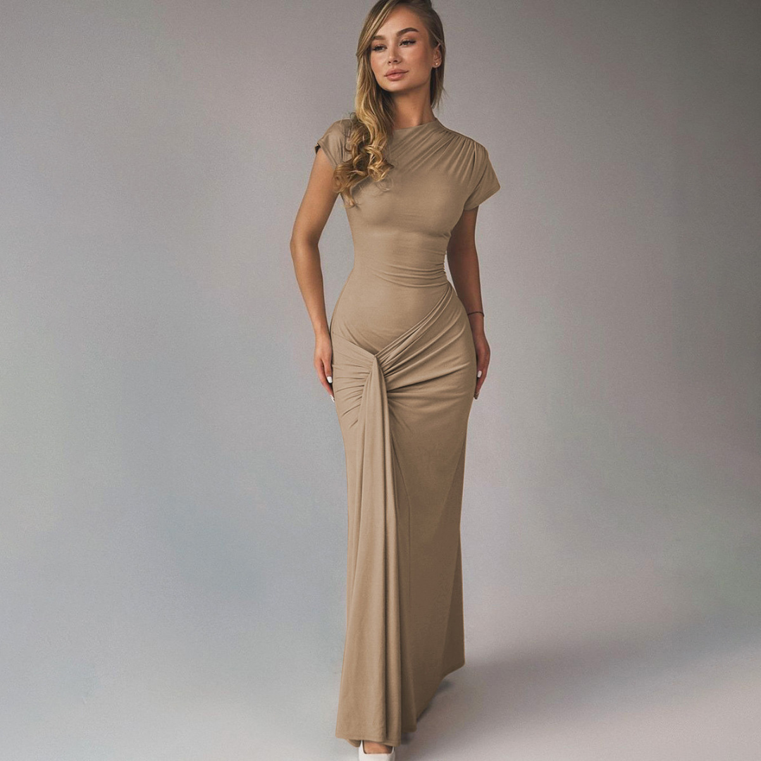 Ember | Elegant Wrap Ruched Bodycon Formal Dress