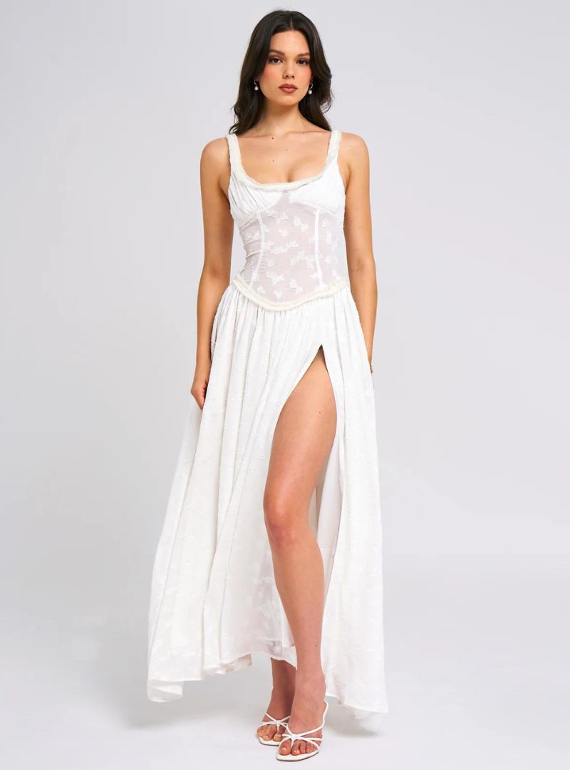Louisa | Women's Floral Ruched Bust Maxi Dress