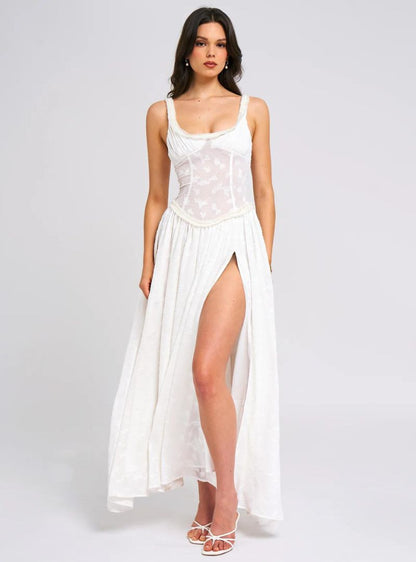 Louisa | Women's Floral Ruched Bust Maxi Dress
