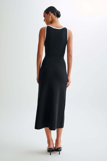 Gabriella | Women's Sleeveless Classic Ribbed Button-Front Dress
