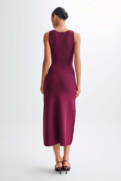 Gabriella | Women's Sleeveless Classic Ribbed Button-Front Dress