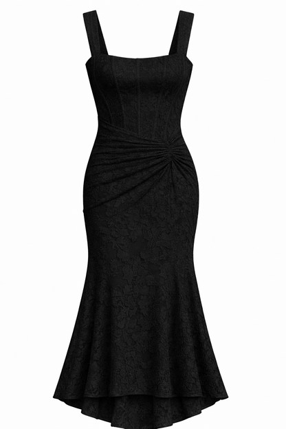 Naomi | Women's Bias-Cut Cowl-Neck Satin Midi Dress