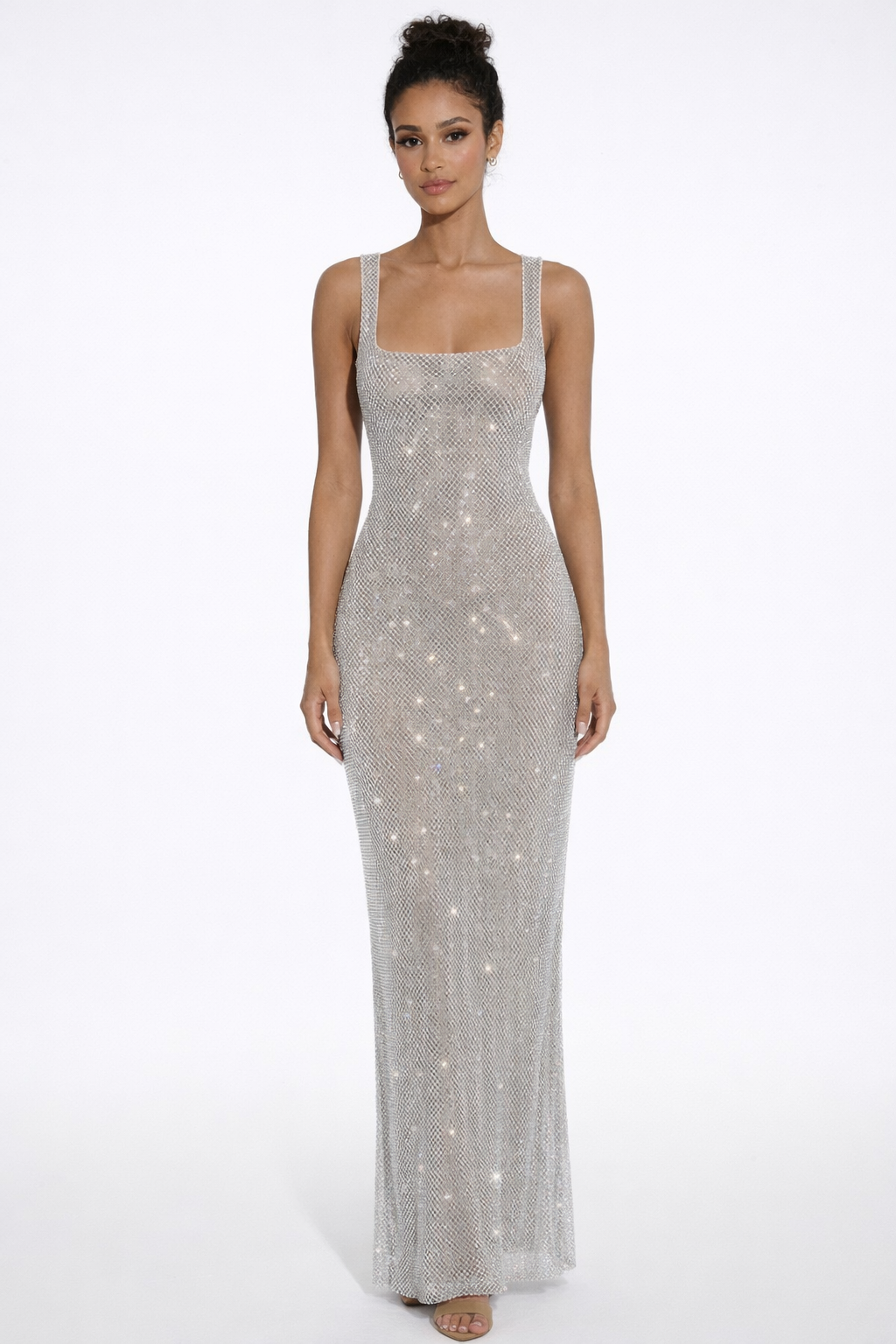 Elara | Maxi Dress buddel check nog