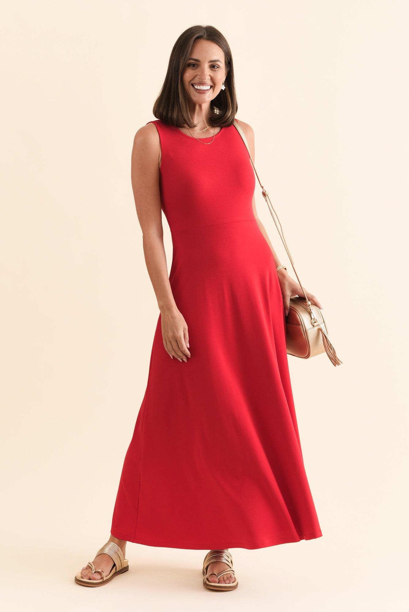Charlotte | Women's Organic Bamboo A-Line Maxi Dress