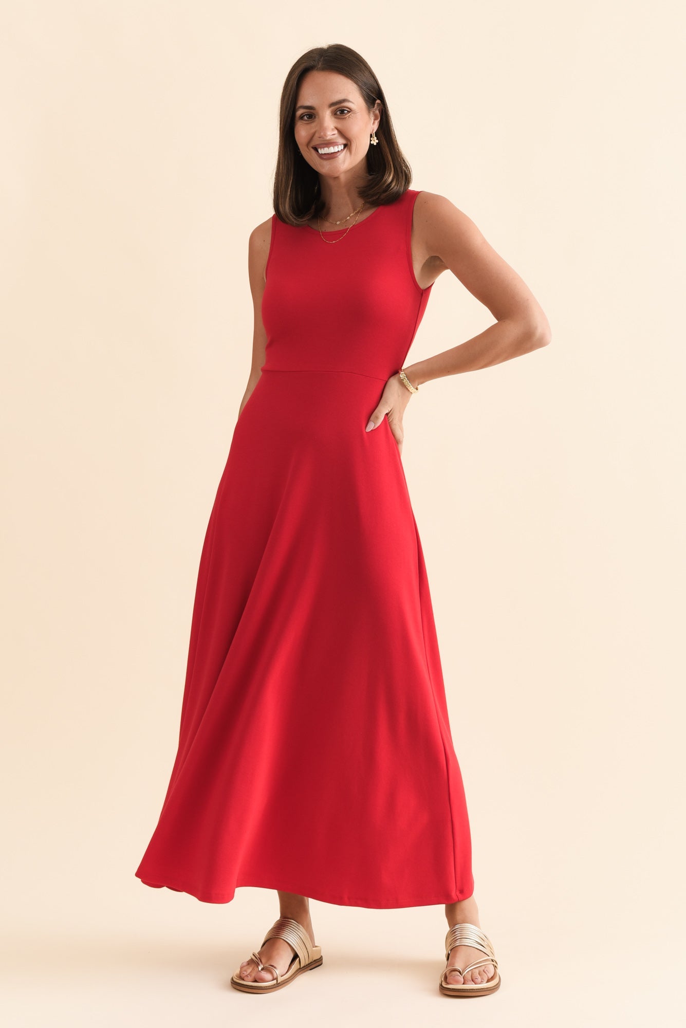 Charlotte | Women's Organic Bamboo A-Line Maxi Dress