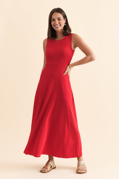 Charlotte | Women's Organic Bamboo A-Line Maxi Dress