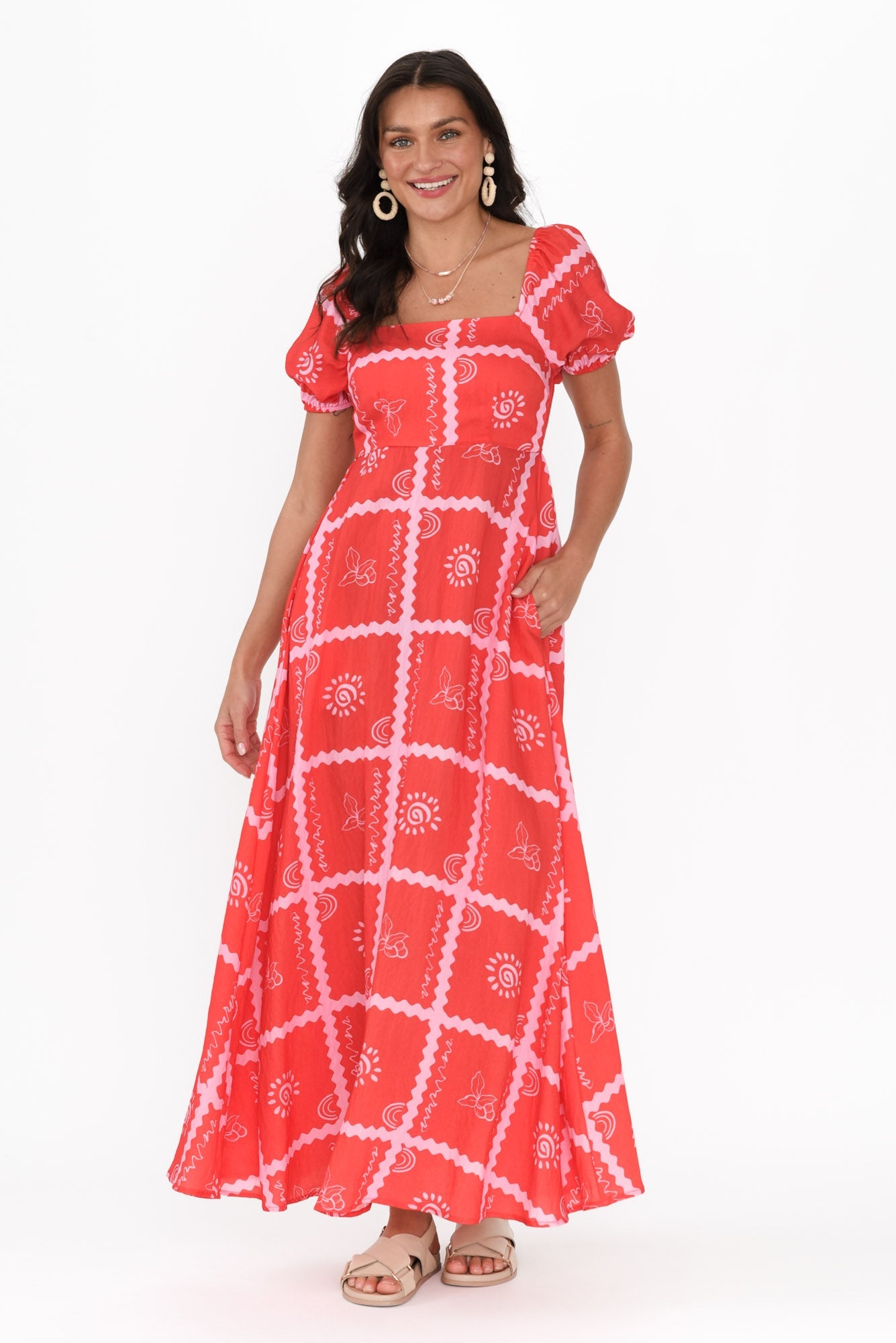 Charlotte | Women's Organic Bamboo A-Line Maxi Dress