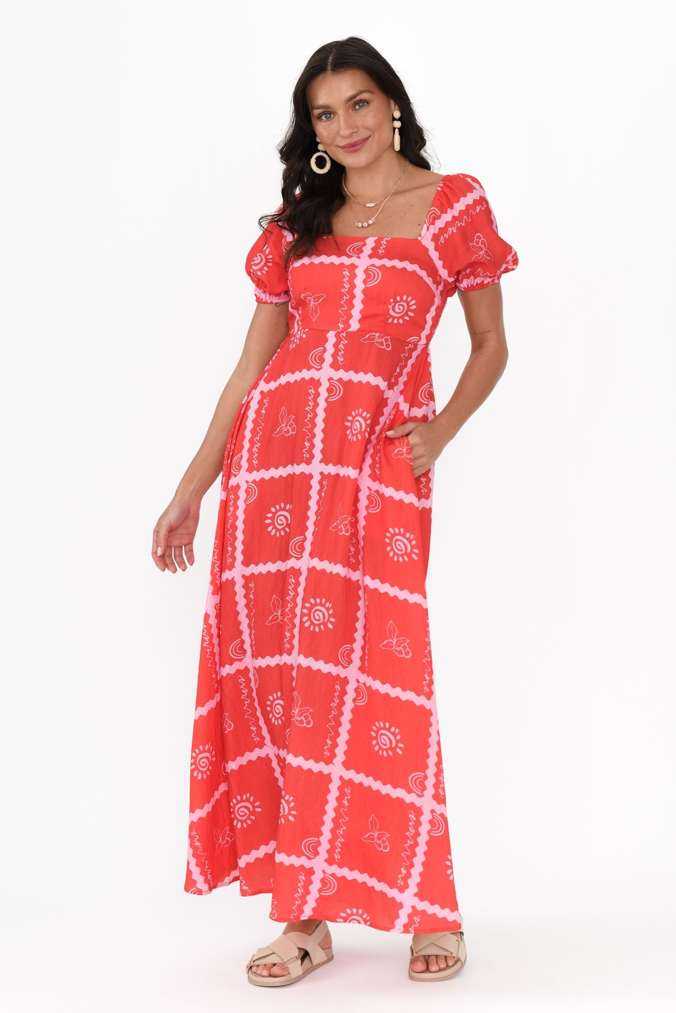 Charlotte | Women's Organic Bamboo A-Line Maxi Dress
