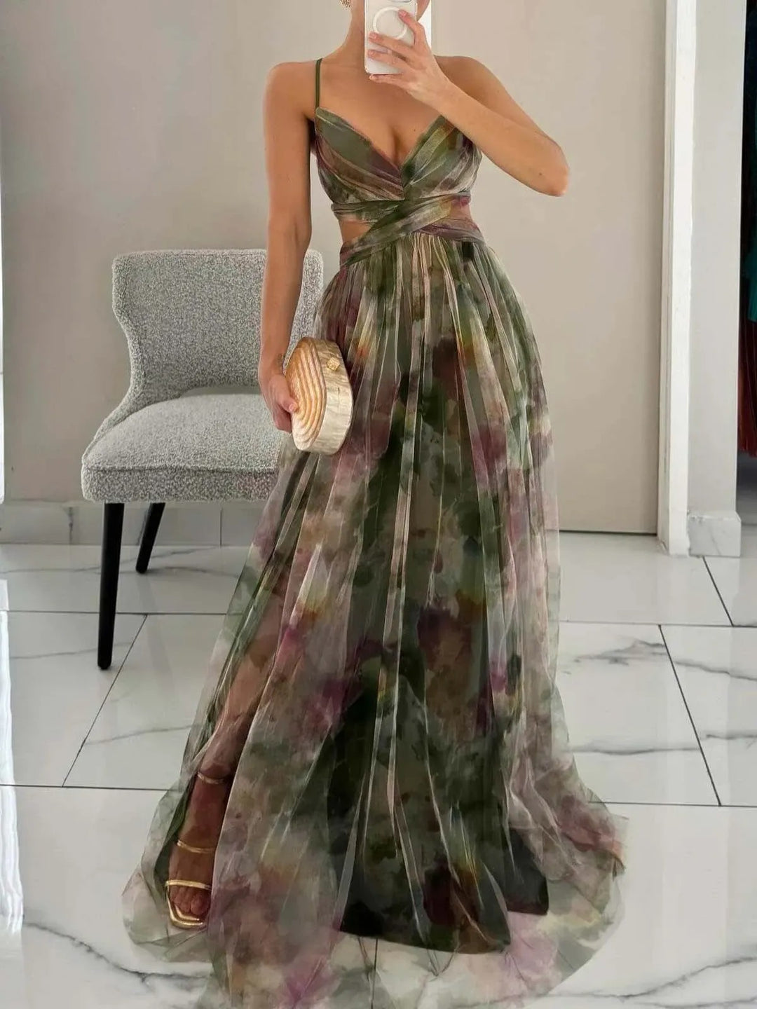 Lush | Women's Elegant Fluid Maxi Dress