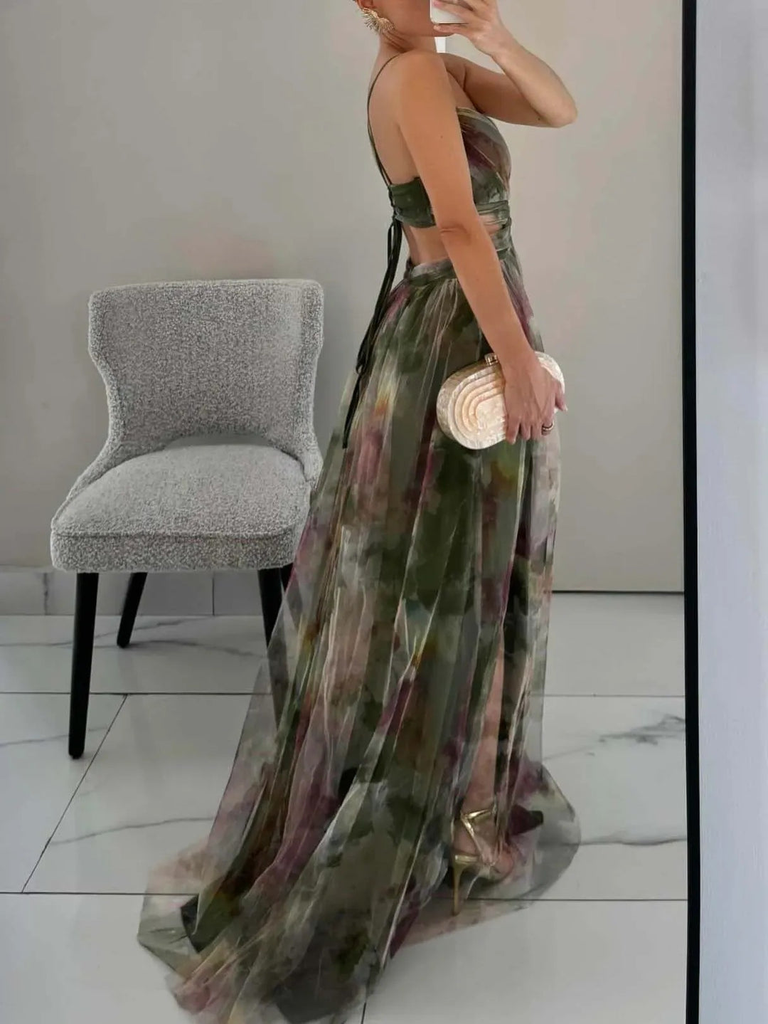 Lush | Women's Elegant Fluid Maxi Dress