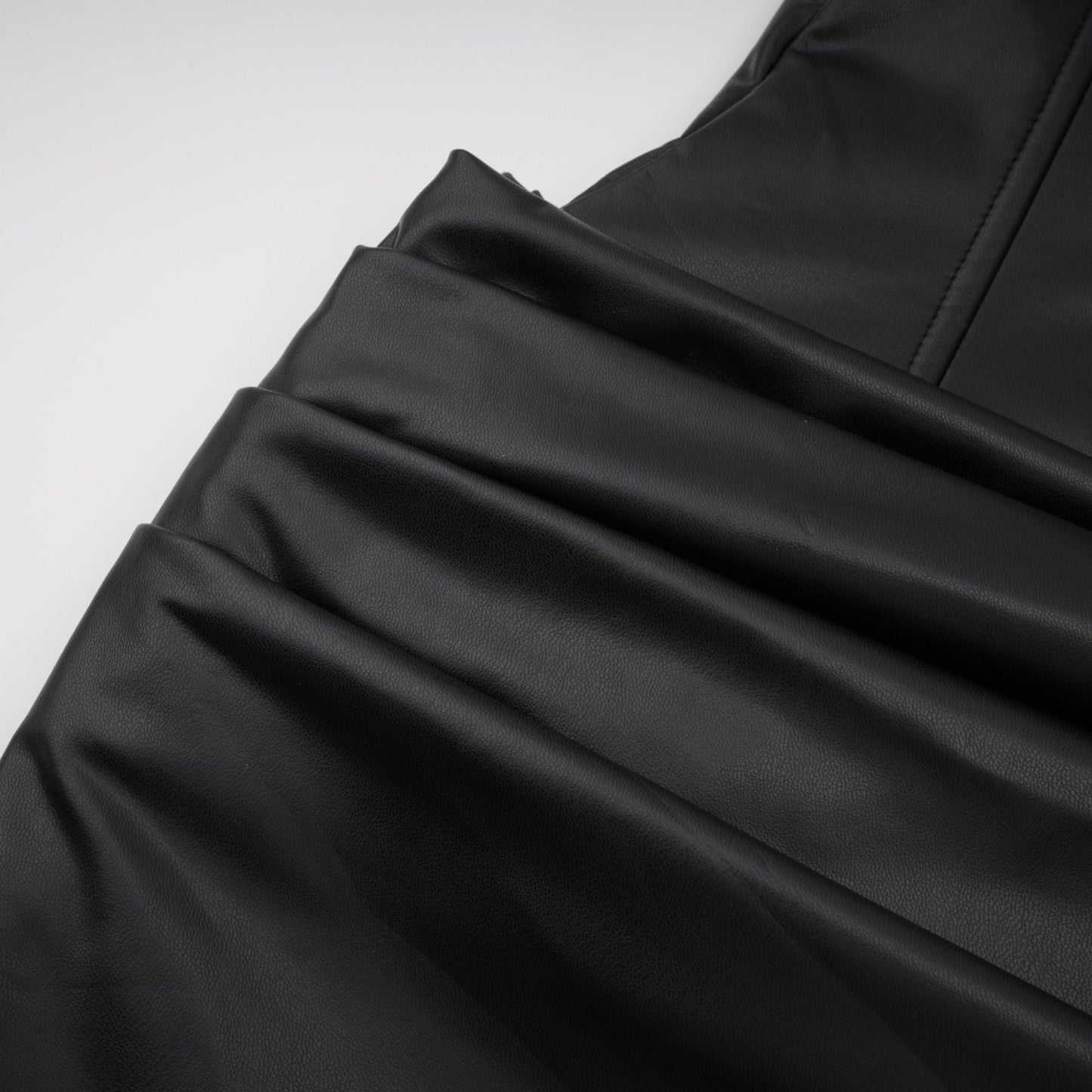 Agnes | Off-The-Shoulder PU Leather Mini Dress