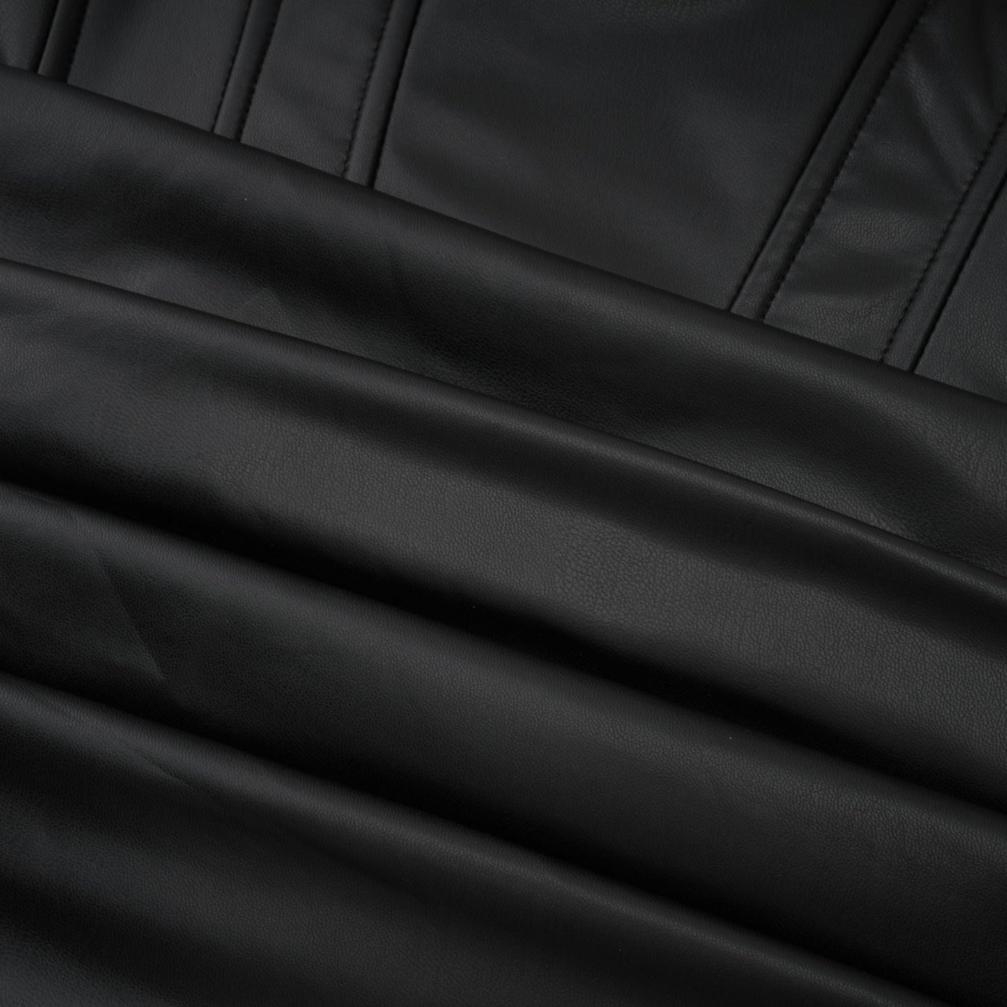 Agnes | Off-The-Shoulder PU Leather Mini Dress