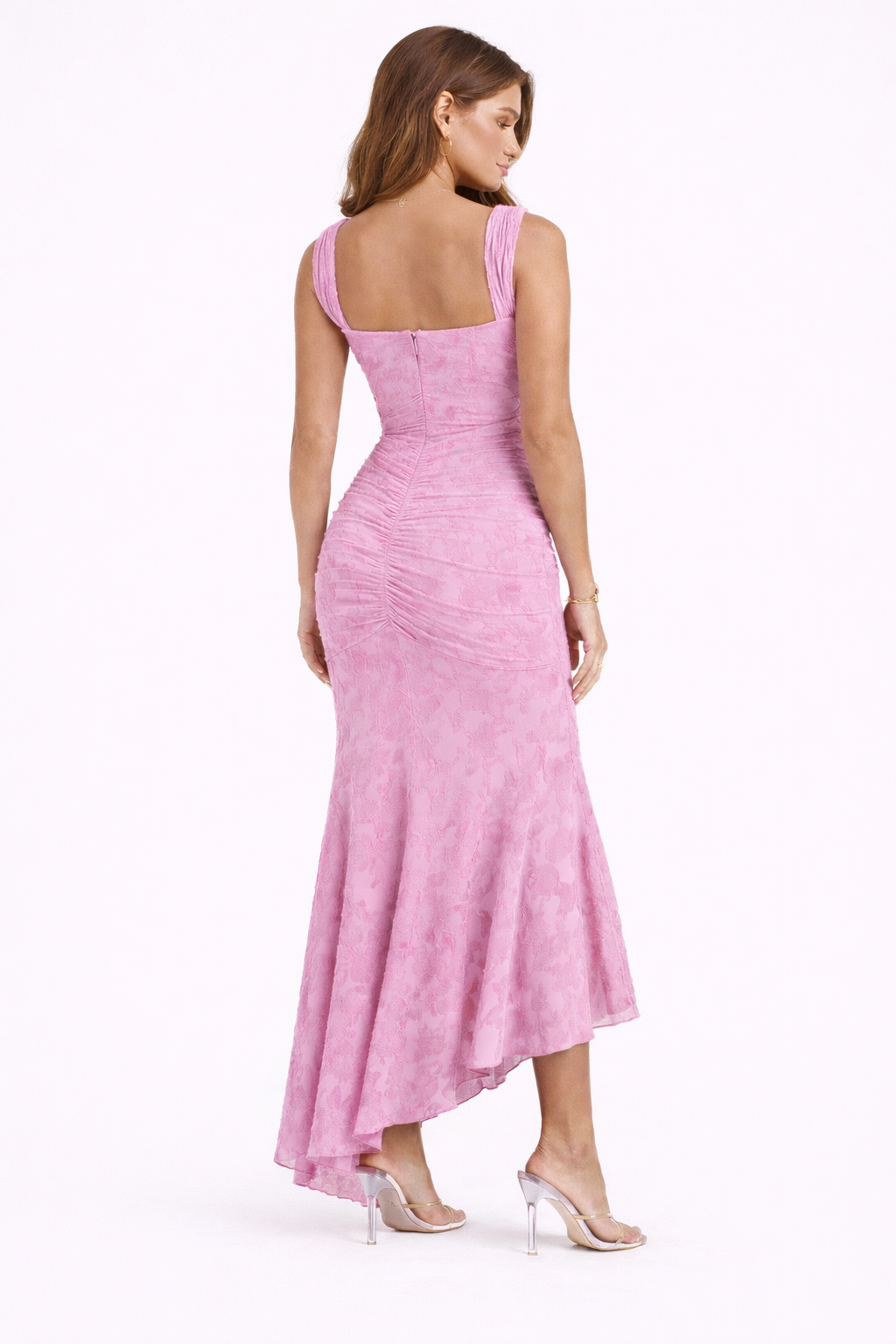 Naomi | Women's Bias-Cut Cowl-Neck Satin Midi Dress