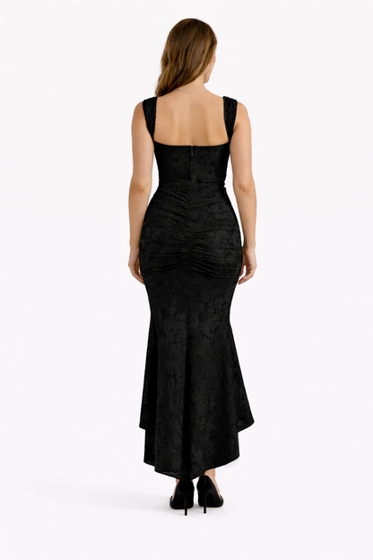 Naomi | Women's Bias-Cut Cowl-Neck Satin Midi Dress