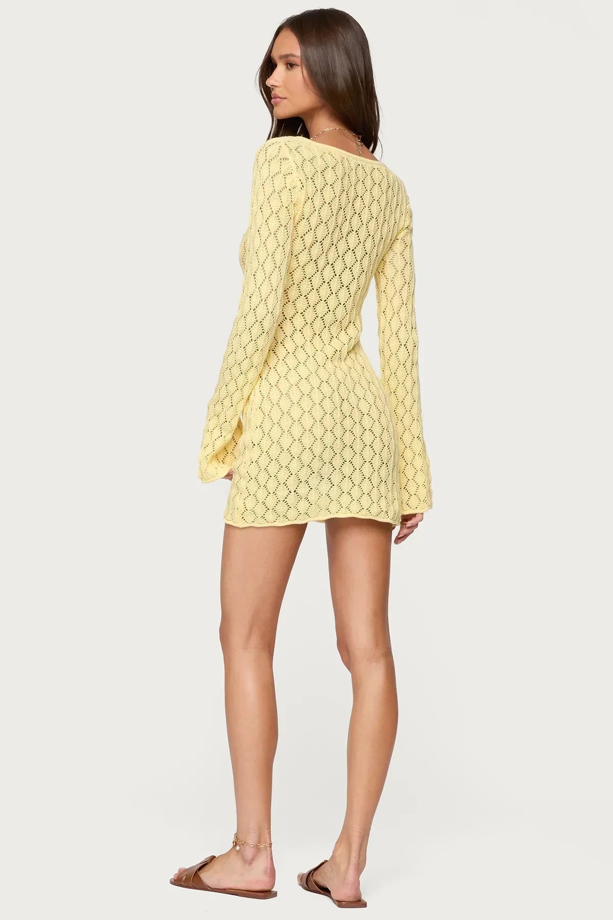 Maré | The Sun-Drenched Open-Knit Crochet Mini Dress