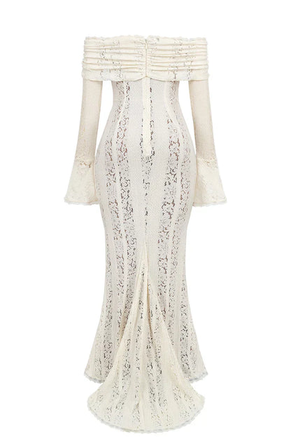 Lucy | Women's Lace Off-Shoulder Maxi Summer Dress