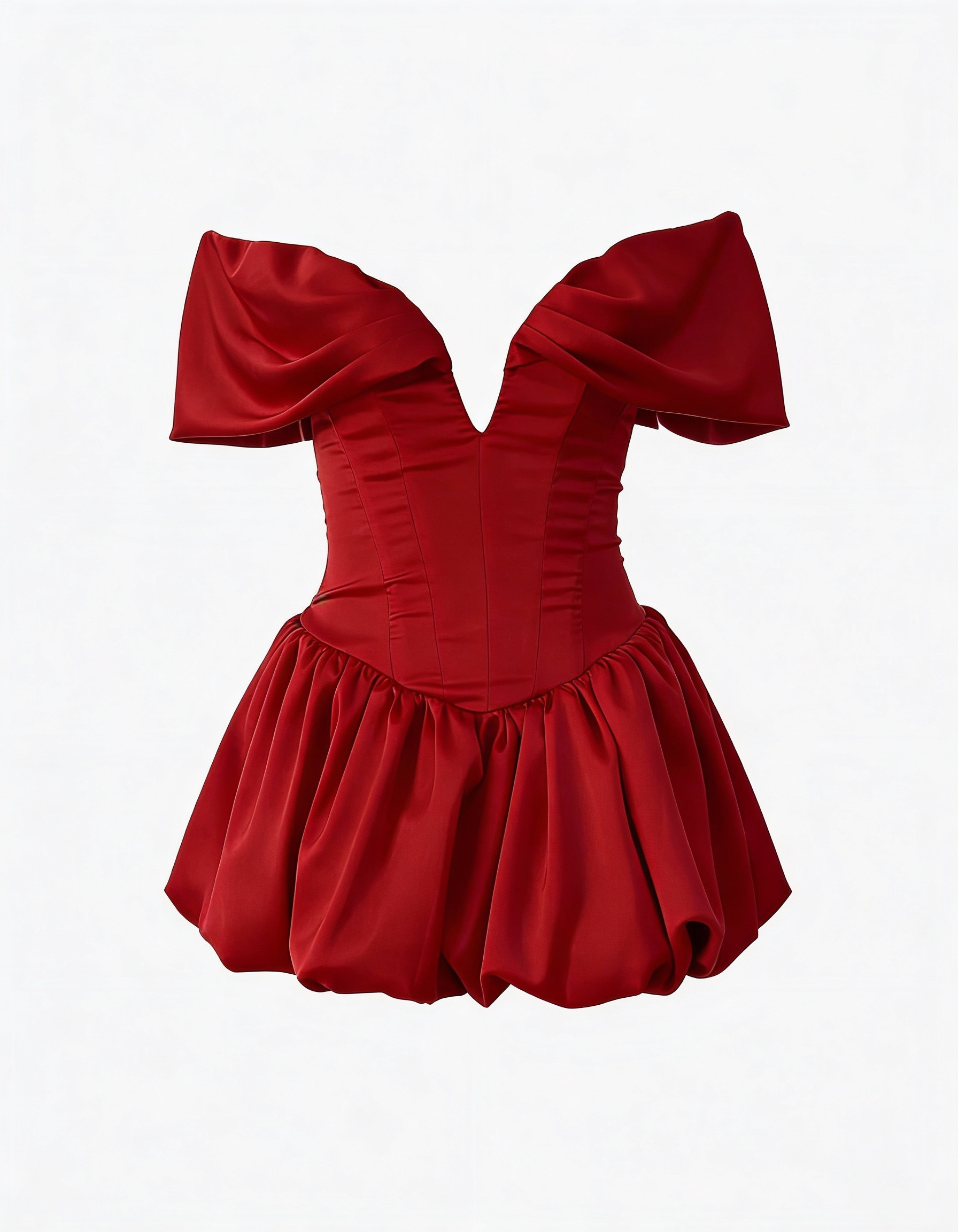 Nina | Off-Shoulder Bubble Mini Dress