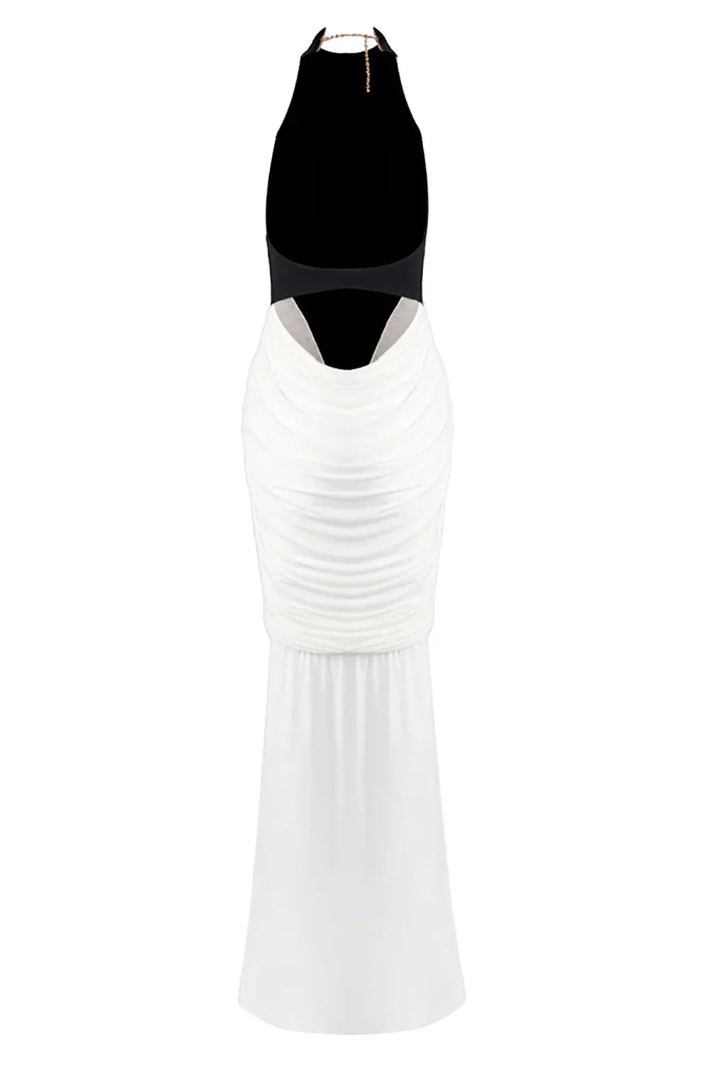 Sloane | Women's Sleeveless Backless Ruched Bodycon Maxi Dress