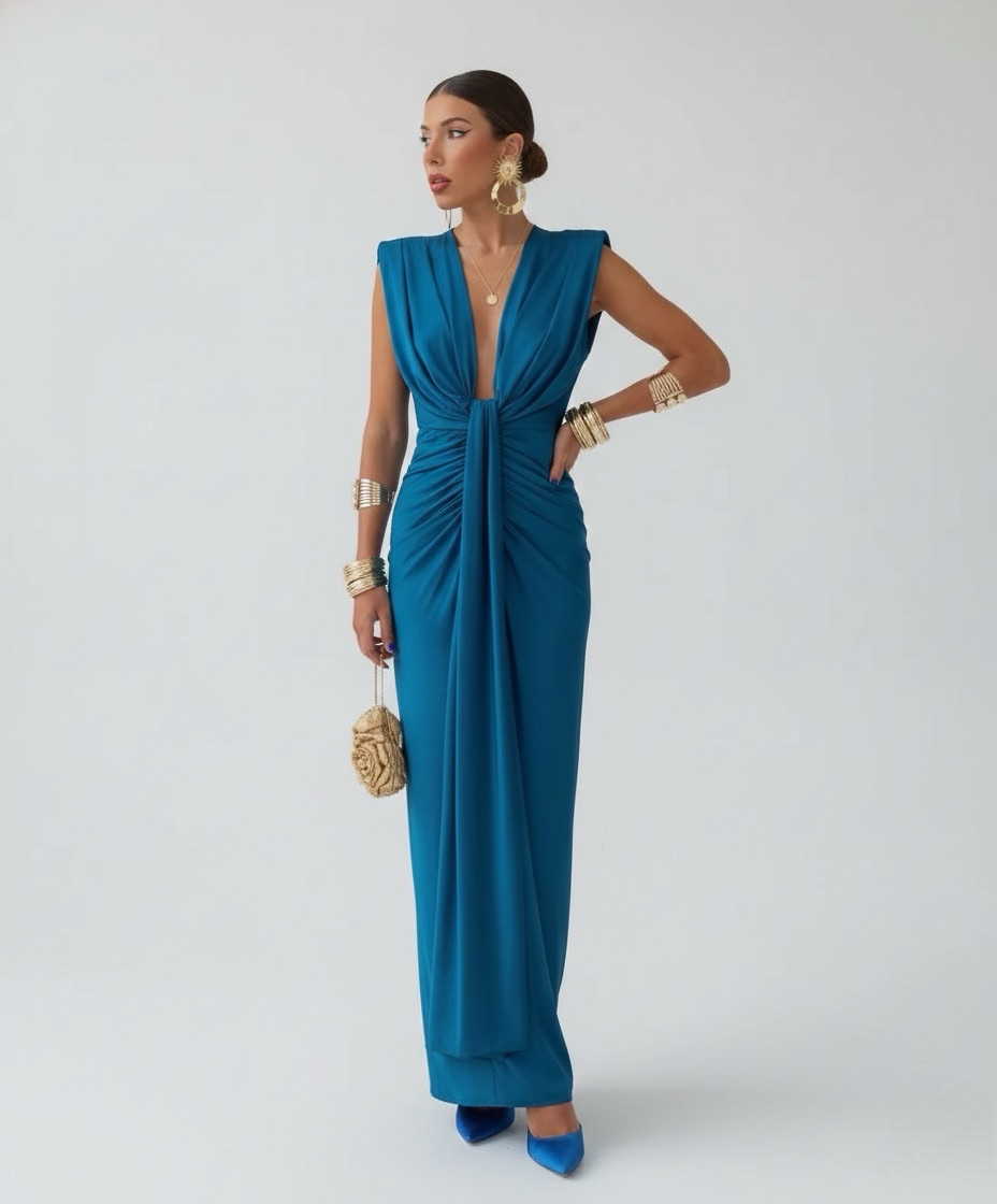 Liana | Elegant Pleated Dress