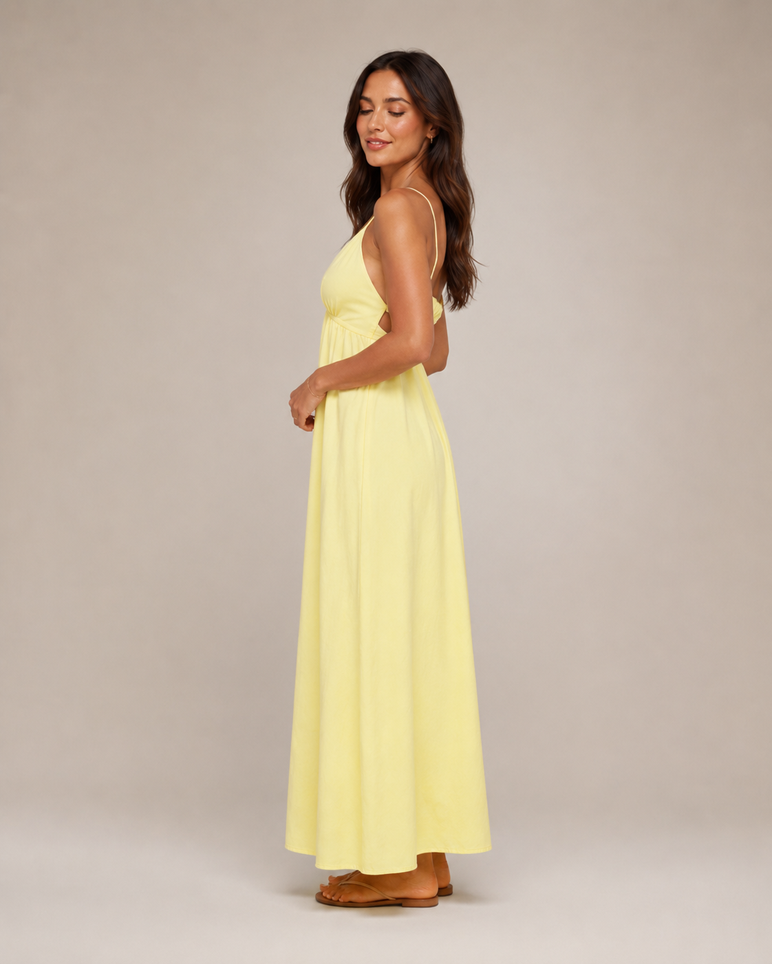 Amelia | Plunge Neck Maxi Dress
